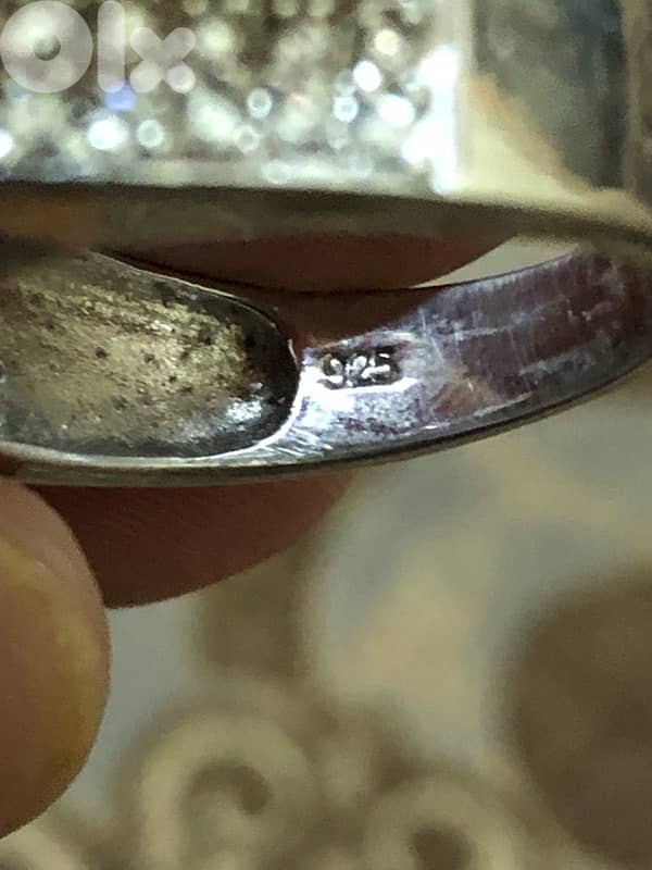 Ruby Ring silver 925 It is worn by both sexes, men and women original 4