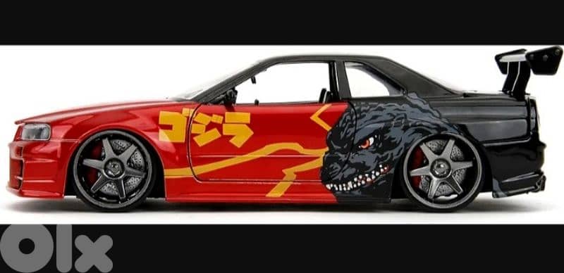 Nissan Skyline GT-R (R34) diecast car model 1:24. 1