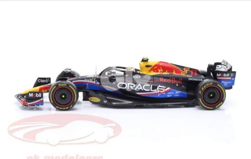 S. Perez Red Bull RB19 (GP USA 2023) diecast car model 1;18. 2