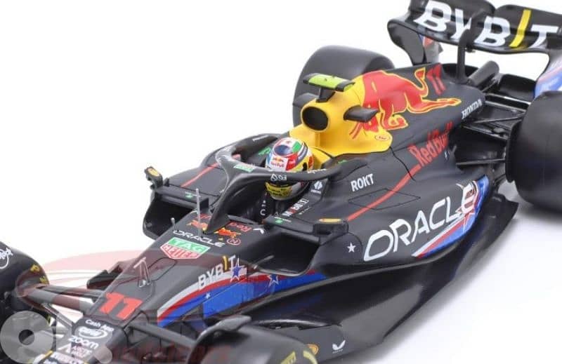 S. Perez Red Bull RB19 (GP USA 2023) diecast car model 1;18. 6