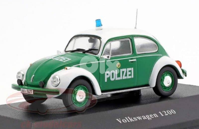 Volkswagen 1200 1977(Police Germany) diecast car model 1;43 1