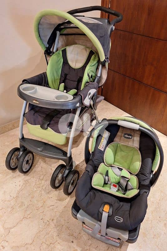 Chicco Stroller & Car Seat + free gift Comfy Car 0