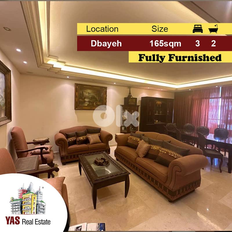 Dbayeh 165m2 | Furnished | Prime Location | MJ | 0