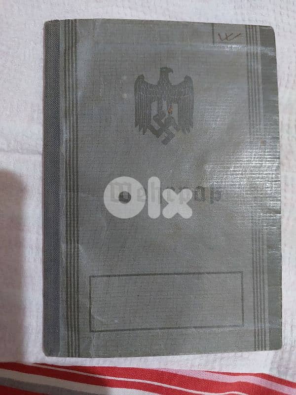 German Nazi Identification ID  for Solider World War Two WW II 0