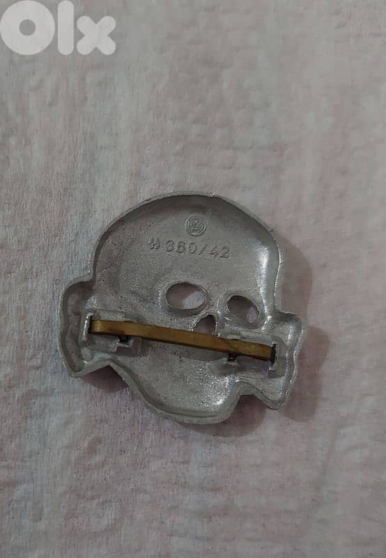 Nazi German SS Pin Schutzstafel skull Totenkopf Symbol World War2 WWII 1