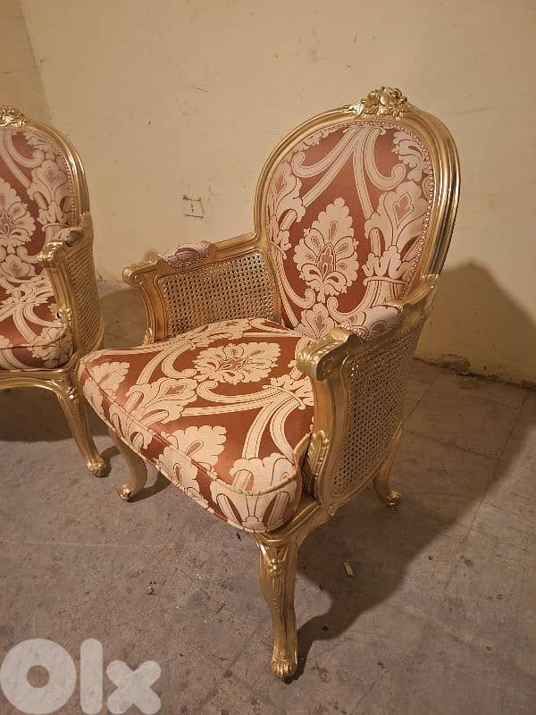 كراسي فوتوي صالون عدد٢ خشب زين ناعم سعر لقطة 1