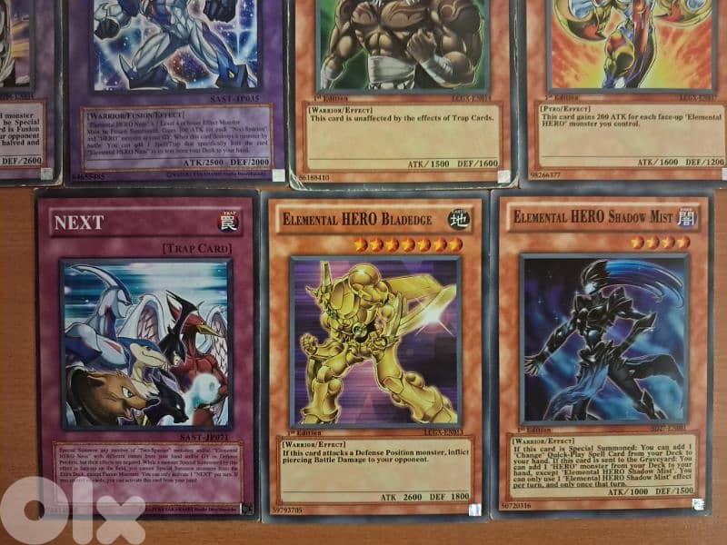Yugioh Elemental Hero cards 1