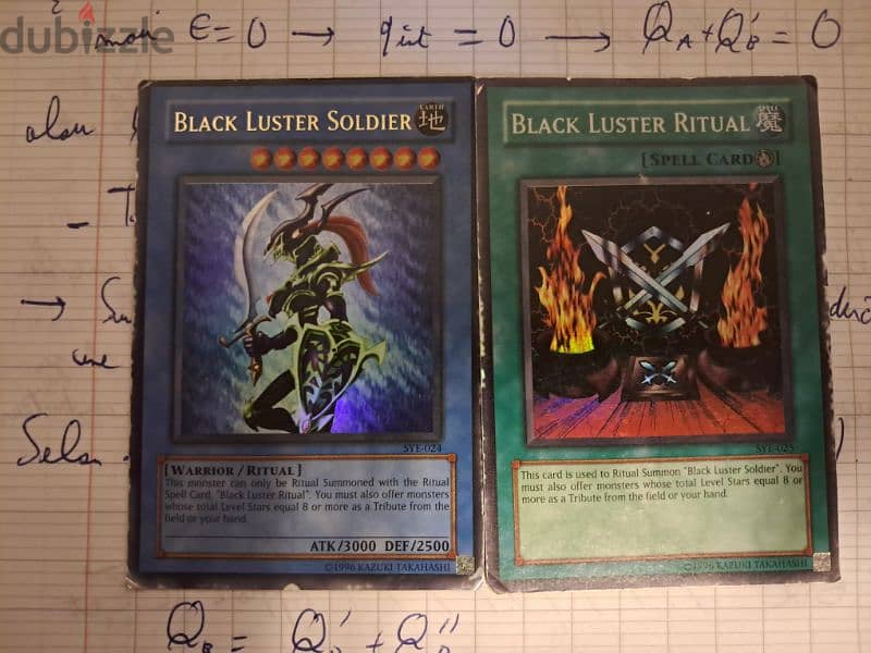 Original yugioh black luster soldier monster+spell 1st edition 0