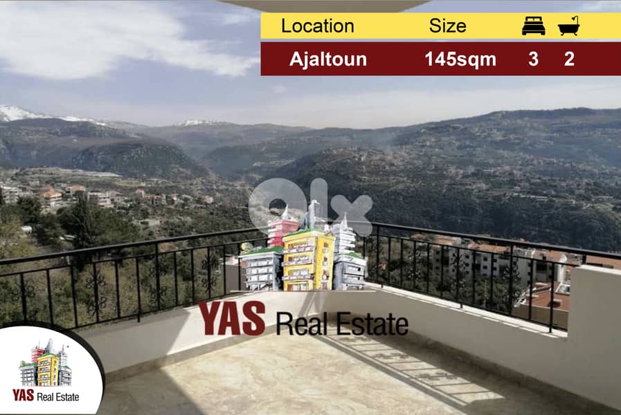 Ajaltoun 145m2 | Brand New | Luxurious | Panoramic View | 0