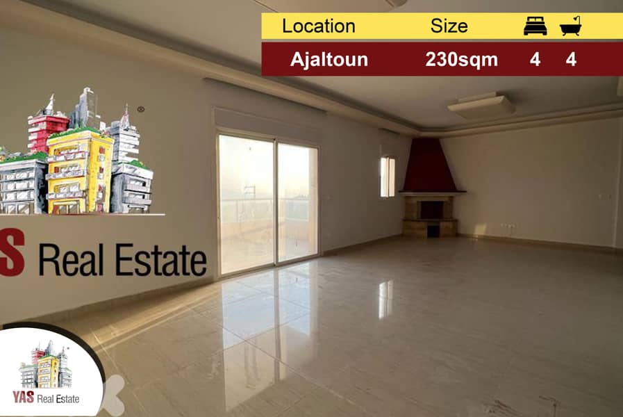 Ajaltoun 230m2 | 60m2 Terrace | New | View | Luxurious | Catch | 0