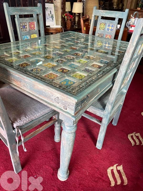 dining table teak maseef wood vintage 2