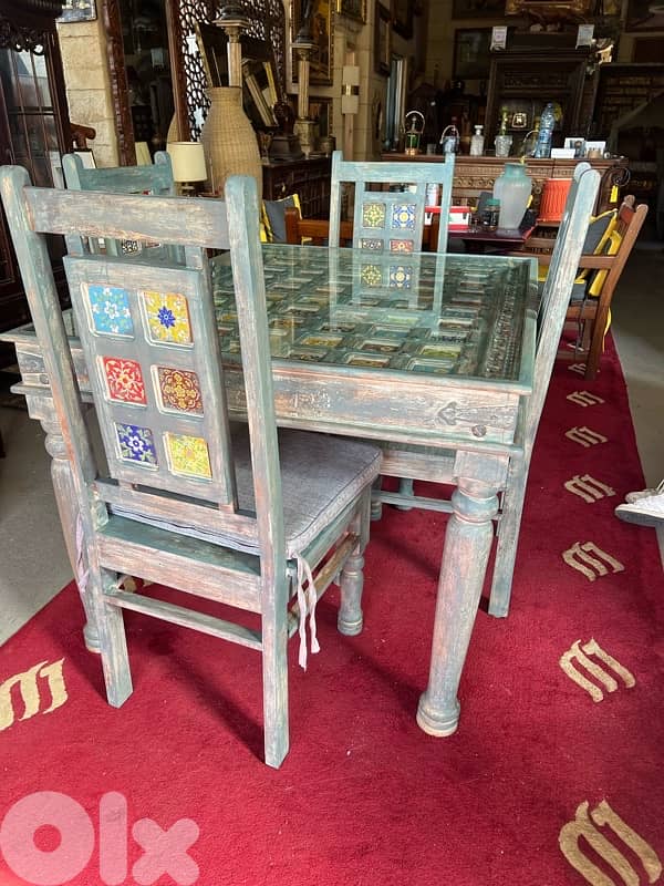 dining table teak maseef wood vintage 3