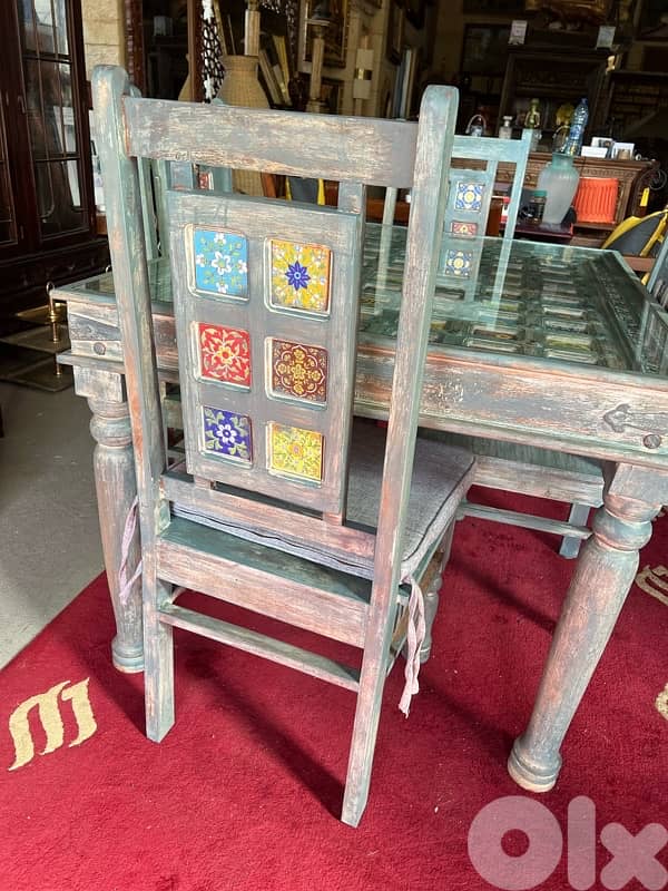 dining table teak maseef wood vintage 4