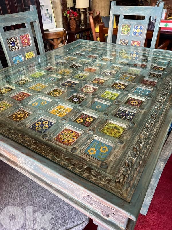 dining table teak maseef wood vintage 5