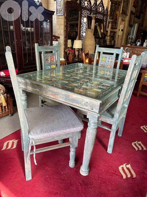 dining table teak maseef wood vintage 7