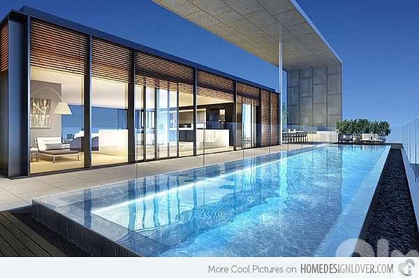 PENTHOUSE IN DOWNTOWN INFINITY POOL (700SQ) 5 BEDS , (AC-877 0