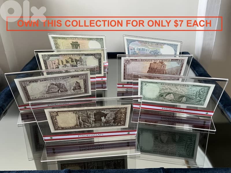 BEST GIFT lebanon, 1 lira to 250 high quality plexi  ليرة لبنان عملة 1