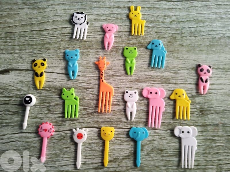 Cat and animals fruit forks and cocktail piques 7