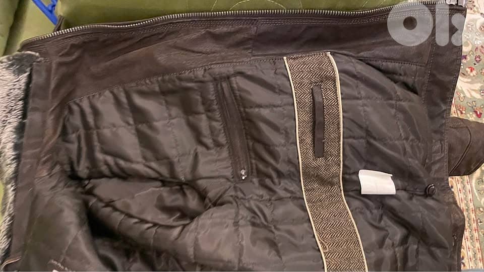 buffalo brown leather jacket made in italy 2