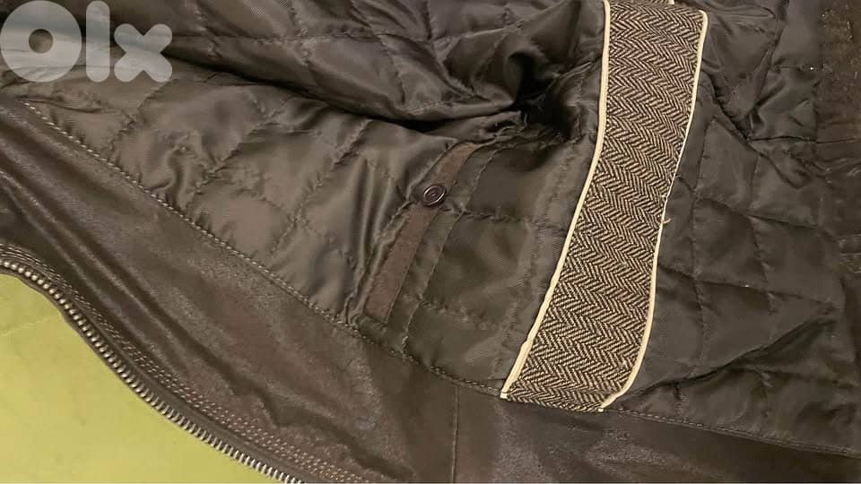 buffalo brown leather jacket made in italy 3