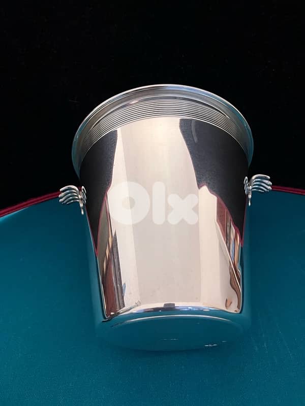 LANCEL vintage Silver champagne bucket 1