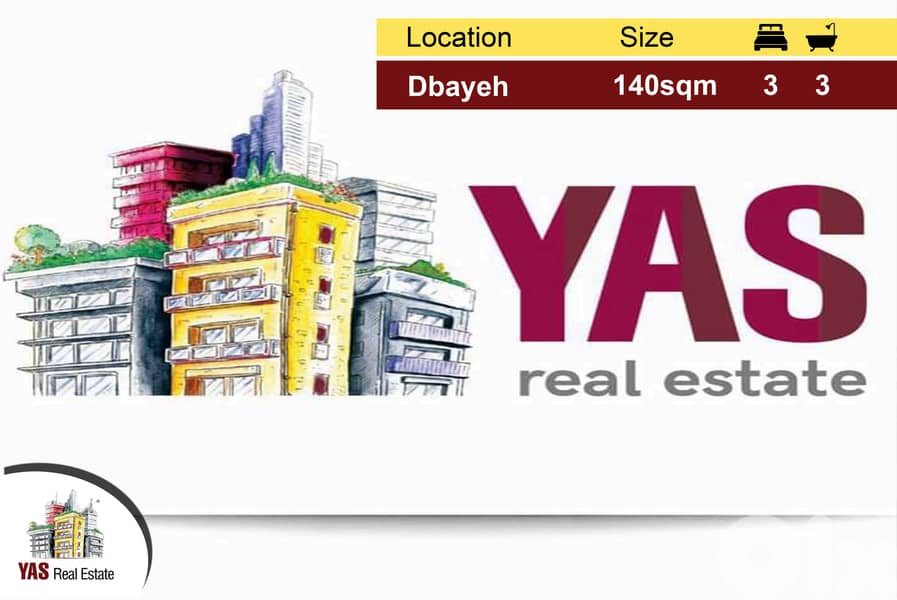 Dbayeh 90m2 | Prime Location | Spacious Flat | Catch | MJ | 0