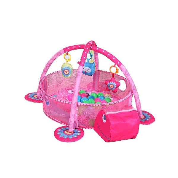 Turtle Baby Activity Gym With Ball Pit 0