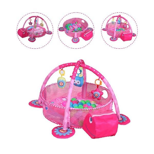 Turtle Baby Activity Gym With Ball Pit 2
