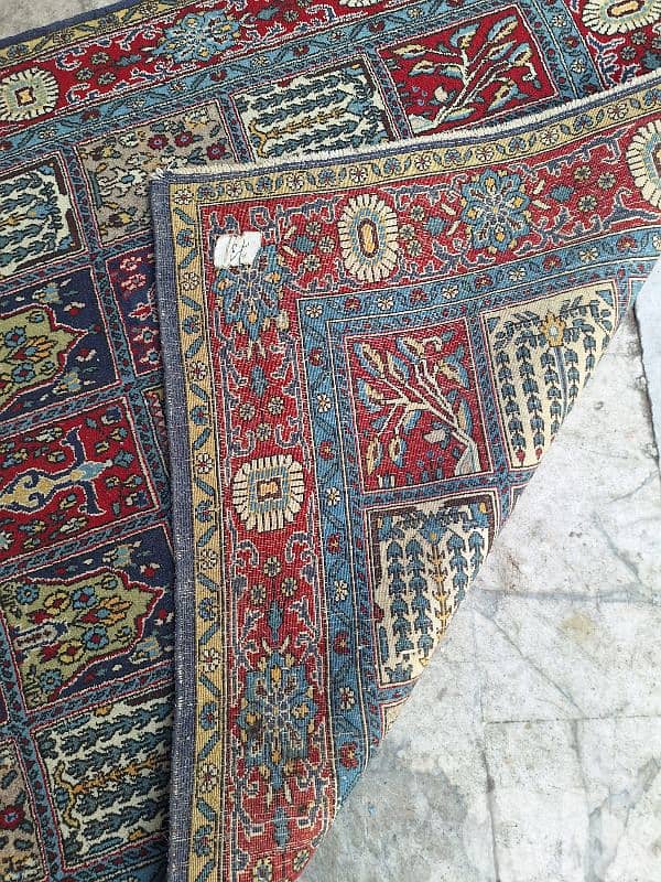 سجادة عجمية مميزة قديمة ثرية حياكة يد ناعمة جدا 2