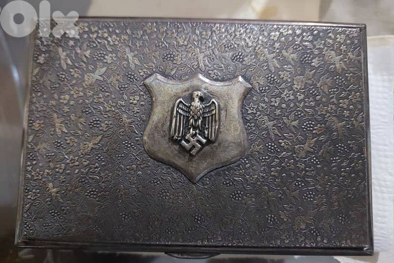 German Nazi Silver Plated Box era of WW2 Adolf Hiter 0