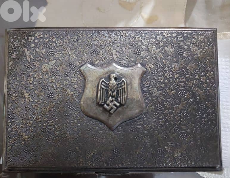 German Nazi Silver Plated Box era of WW2 Adolf Hiter 1
