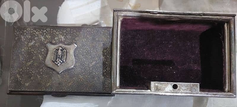 German Nazi Silver Plated Box era of WW2 Adolf Hiter 3