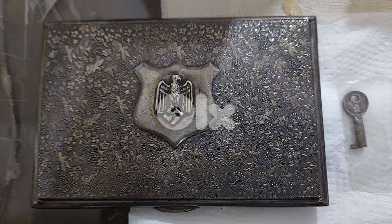 German Nazi Silver Plated Box era of WW2 Adolf Hiter 4