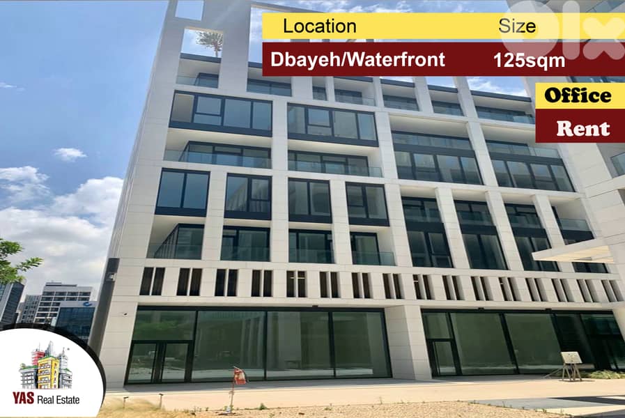 Dbayeh/Waterfront 125m2 | Core & Shell Office | Rent | Luxury | MJ | 0