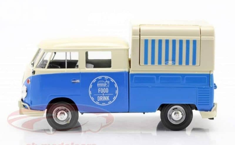 V. W T1 Food Truck diecast car model 1:24. 1