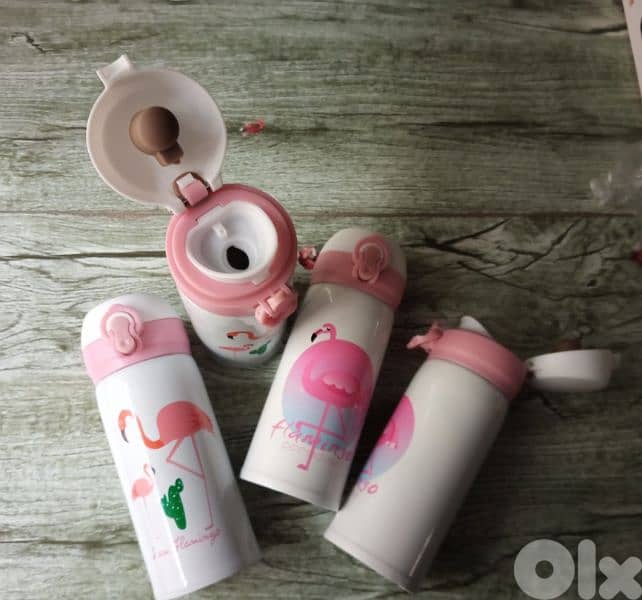 flamingo coffee thermos 1