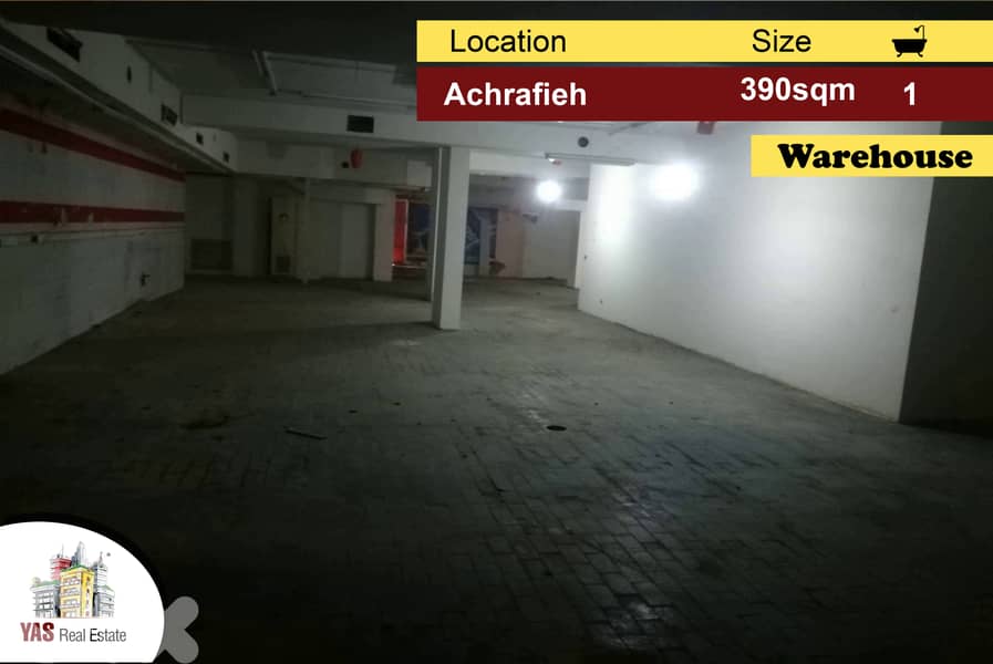 Achrafieh 390m2 | Warehouse | Open Space | Perfect Investment | MO 0