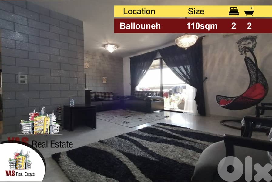 Ballouneh 110m2 | Excellent Condition | Luxury | View | Renovated | 0