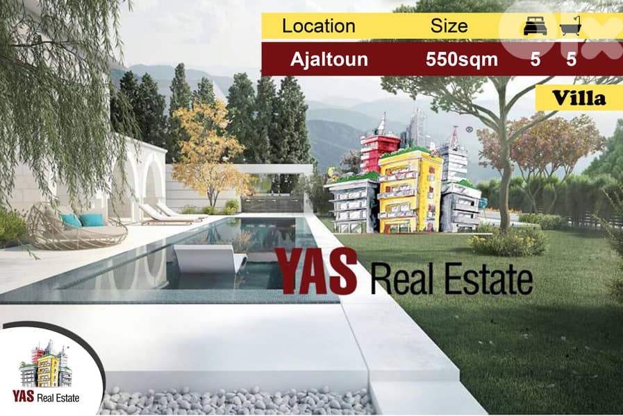 Ajaltoun 550m2 | 1250m2 Land | View | Unique | Catch | 0