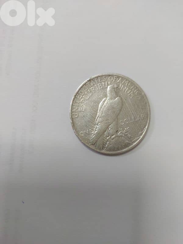 Peace Silver One Dollar Coin year 1922 1