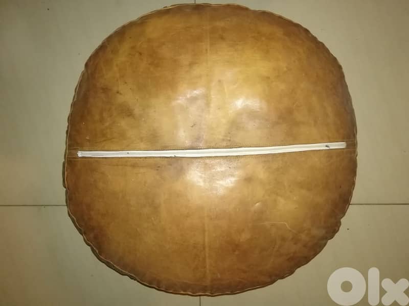 Vintage leather Pouf 58*25 cm 2