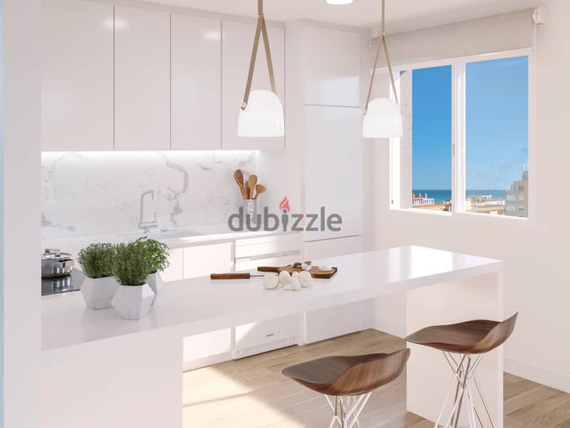 Spain valencia apartments on the beach, sea & mountain view 005805 0