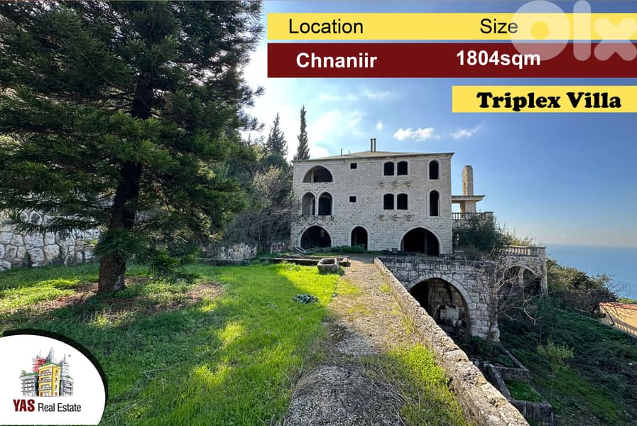 Chnaniir 1804m2 | 767m2 Land | Triplex Villa | Traditional | RA/IV/AC 0