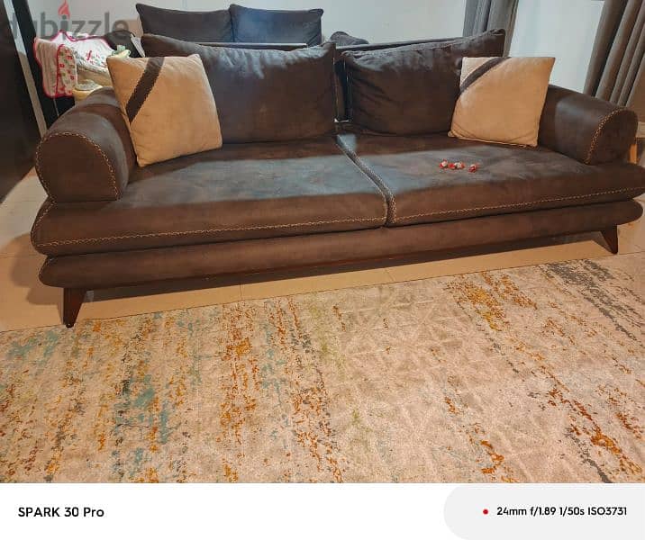 expandable sofa + full bedroom 1