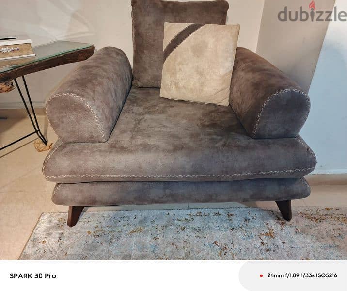 expandable sofa + full bedroom 2