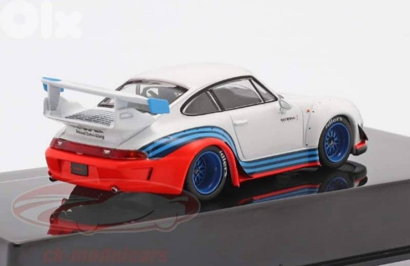 Porsche 911(993) RWB Martini diecast car model 1;43. 3