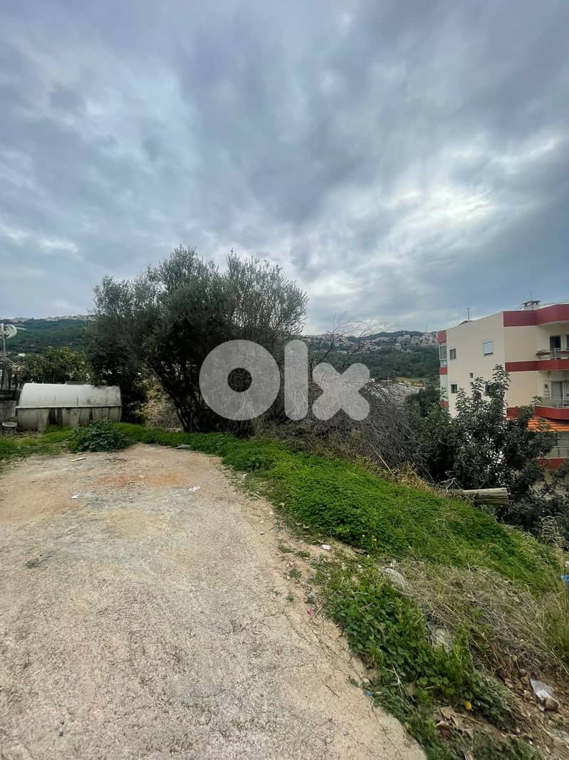 1000 SQM Land in Qannabet Broumana, Metn Overlooking the Mountains 3