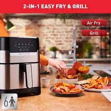 Tefal Airfryer easyfry grill 2in1 digital 4.1L EY505D27  قلاية هوائية 1