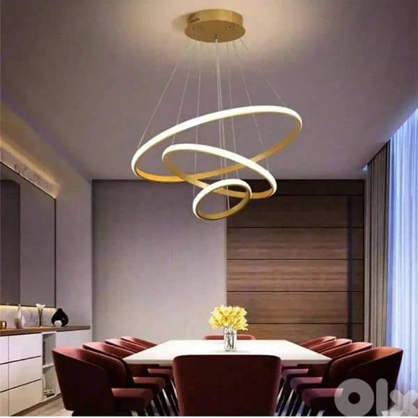 GOLD LED CHANDLIER 2