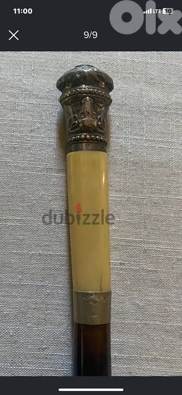 antique English eary 19th century royal Sheffield cane 10